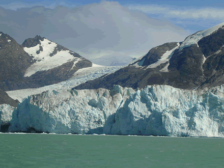 gigantescos desprendimientos del glaciar O'Higgins